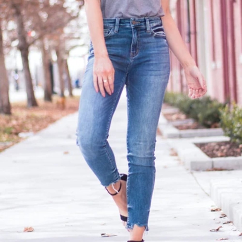 Flying Monkey Fort Mid Rise Ankle Skinny Jeans